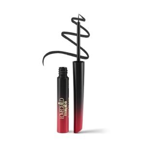 cosmeticlovechild masaba liquid eyeliner (black), waterproof smudge proof eyeliner with hd gloss finish, quick drying eye liner and long lasting eye makeup for comfortable wear, 3ml